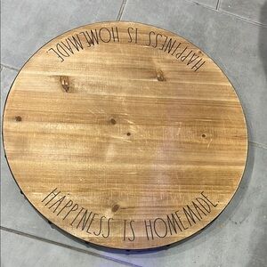 Wooden Round Sign - Happiness is Homemade